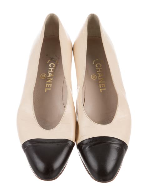 chanel cap toe shoe|Chanel cap toe flats.